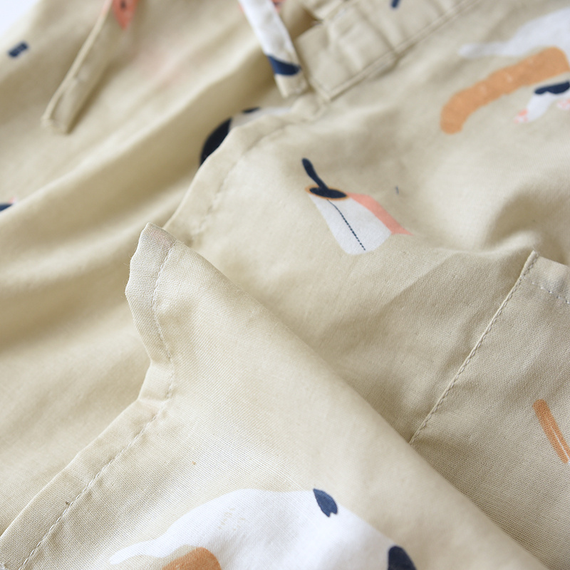 21f4e958-d98d-443e-a60a-ce4a709d4136.jpg Cardigan Cotton Loungewear Comfortable Suit Pajamas - Image 7