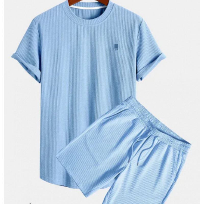 2c2181f5-56f0-4112-8b4c-5c7666d663a9.jpg Round Neck Men's Short Sleeve Sports Fashion Loose Two-piece Suit - Image 6