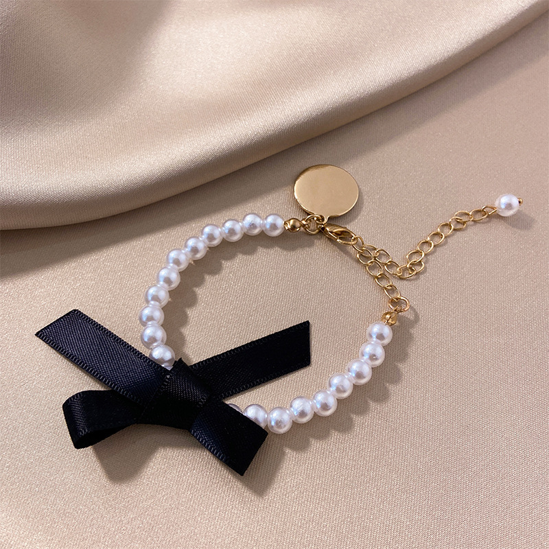 3503f394-acf5-4bd7-b1aa-88c59a00711b.jpg Alloy Beads Retro Simple Double Layers Loving Heart Pearl Bracelet - Image 9