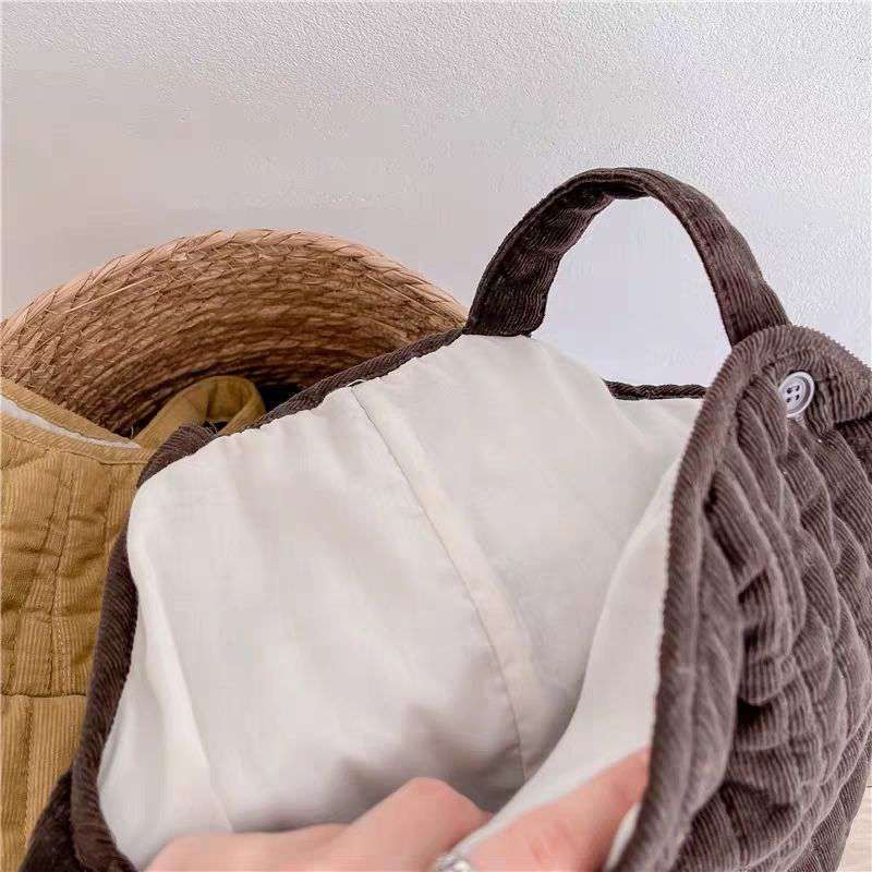 4fc956af-5589-4e51-a057-229e9865ef0b.jpg Baby Soft And Adorable Cute Corduroy Thick Quilted Overalls - Image 4