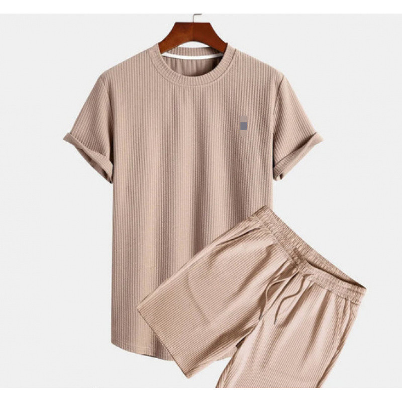 b3743304-3ac1-4fad-994b-62e7484ef857.jpg Round Neck Men's Short Sleeve Sports Fashion Loose Two-piece Suit - Image 5