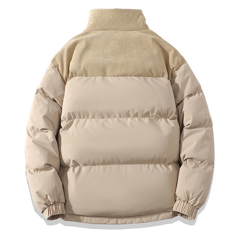 bb91d31b-c723-448a-b103-b2c67be5caf9-1.jpg Winter Stand Collar Contrast-colored Coat Cotton Padded Jacket For Men Women Clothing - Image 4