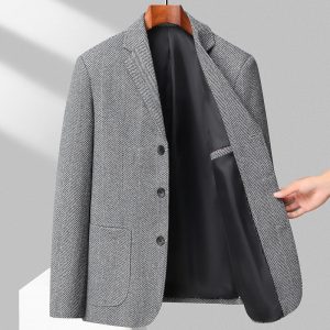 Spring And Autumn Men's New Suit Woolen Coat