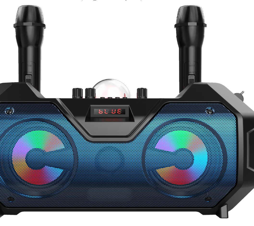 f9d36ee3-0077-4e79-b81c-51e68ad024a5-1.jpg Microphone Dual Microphone Bluetooth Speaker - Image 3